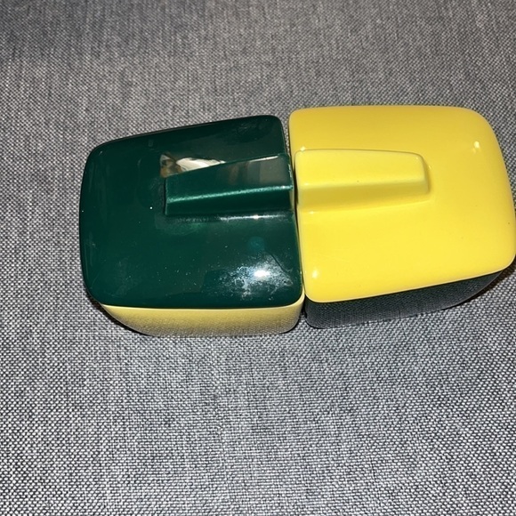 4 pc VTG Franciscan Tempo El Patio Toast Set Condiment Jam Jelly Yellow/Green - Picture 4 of 7